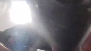 MILF with Blonde Pigtails Sucks Cock and Cums in Mouth