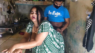 Desi Bhabhi Big Boobs Cleavage Tease in Kitchen Hot Indian Village Girls Exposed