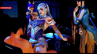 Digitally Enhanced Goddess - 3D Animation