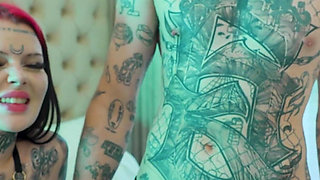 Tattoo Sluts Gaping Anal Holes in Rough Foursome - ATM & POV