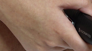Shaving Hairy Tight Pussy Close up with Trimmer and Razor!