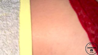 Mexican cheating girlfriend gets fucked outdoors, natural