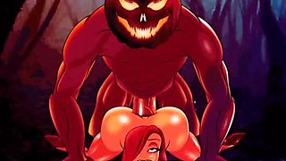 Halloween famous toons orgy