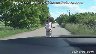 19yo Street Beauty Gives Amazing Blowjob and Doggystyle in Public Pickup Car Fuck