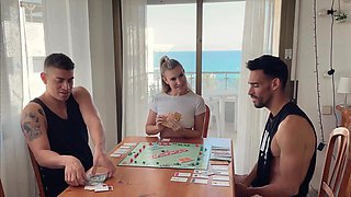 Hot babe Kayden Sweet 3some orgy