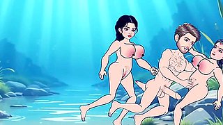 Secret Affair - Busty Girls Gives Blowjob To Big Dicked Boyfriend - Car Toon