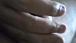 Naughty milf giving handjob