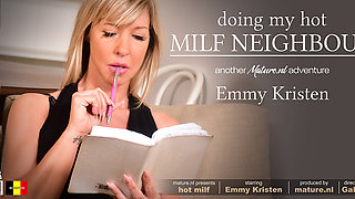 Emmy Kristen Is A Blonde Milf Who Loves To Fuck And Suck Her Neighbour's Hard Cock