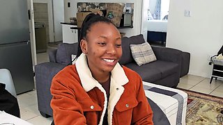 shy Ebony Teen turned into ROUGH secret