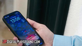 Digitalplayground - Kira Noir sucks alex in the office until ricky ambles in and joins for double penetration fun