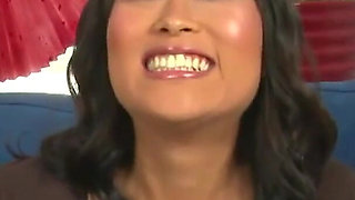 Sweet Asian chick gets facialized from muscular BBC dude