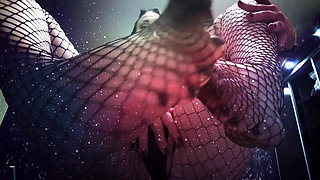 You are weak for my feet in fishnets JOI