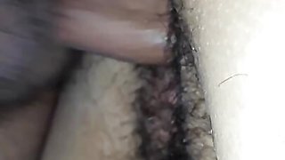 Cum in my neighbor's hairy pussy