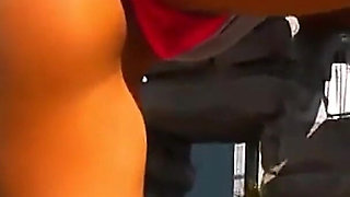 Hot Amateur Big Pussy Latina Flashing Ass and Tits