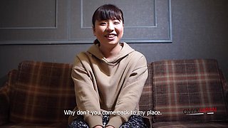 Japanese cutie humps big black cock with lingerie passion