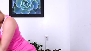 Sexy blonde chick solo masturbation