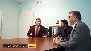 Brazzers - Jewelz Blu turns retirement fest into a double schlong office fuckfest with Van Wylde and Alex Jones