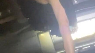 First Time Standing up Pissing on Side of Highway