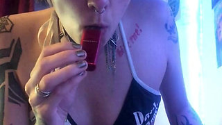 Coughing Fetish Cough Whilst Vaping Naked