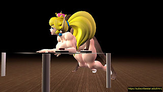 Bowsette Doggy Position In The Castle