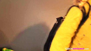 Czech amateurs share passionate jizz welcome party with desire