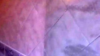 Busty curly brunette with big boobs fucks on couch