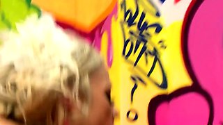 two horny big tits milfs pleasure lucky guy