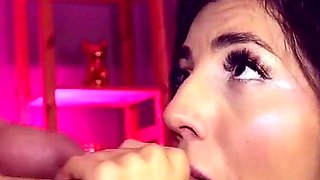 Skinny Latina Gets Hugest Creampie in Her Life - Brunette Babe Love Rough Fuck