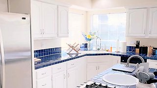 Small titted brunette amateur anal nailed at home