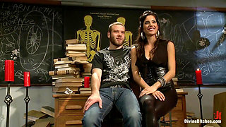 Gia Dimarco Milks Prostate Till Slaveboy Cums Without Her Ever Touching His Cock!