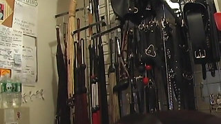 Juggy blond fem dom female parent sticks clothespins on fat brunettes tits