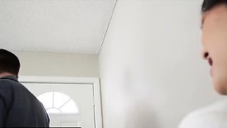 Extra small asian babysitter destroyed by horny old Pops