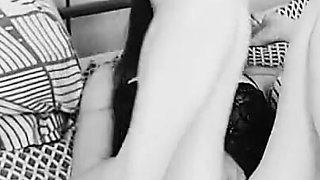 Hairy Pussy, MILF Touches Herself Between Her Legs
