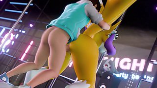 Furry compilation featuring Renamon getting it wild and wooly