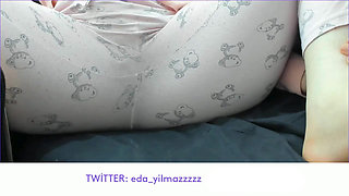 Masturbation in Pajamas - Pussy Caressing in Pajamas