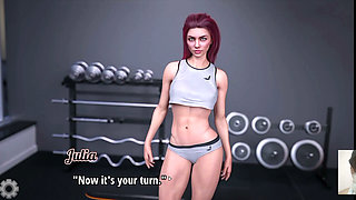My Gym Trainer Motivates Me by Getting Naked and Showing Me Her Pussy!