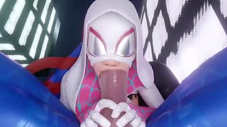 Gwen Stacy's sex adventures 3D animated compilation