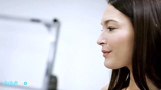 Adult Mobile featuring Queenie Sateen and Katrina Colt's big tits action