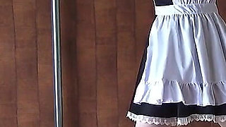 A Restrained Maid Writhing in Pleasure From a Remote-controlled Vibrator
