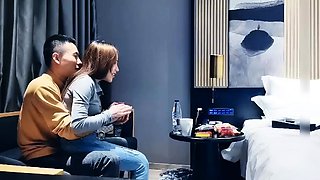 Amateur asian teen licks ass and sucks cock