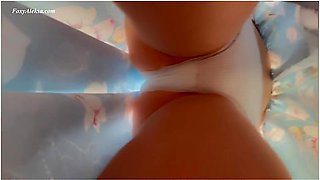 Hidden Self-pleasure Under Skirt. Female Secret Masturbate In The Bus