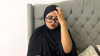 Religious Muslim Stepsister Puts Her Beliefs Aside to Try a Cock