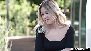 Pussy licking clip with beauty Lulu Chu and Sly Diggler from Blacked.Com