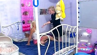 Sexy babysitter gets pounded by couple