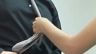 She comes to visit her boss on vacation and he just fucks her