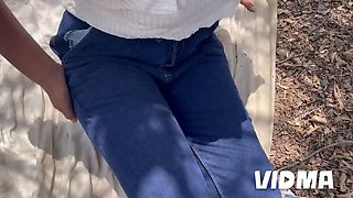 Indian School Girl Saher Fucked Hard in Jungle - Big Ass Desi Doggy Style