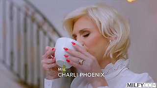 Demanding MILF Boss Charli Coerces Assistant to Fierce Fucking