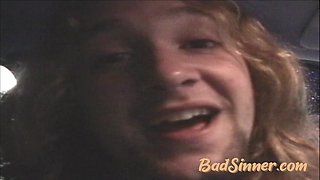 POV pierced clit teen sucks off then rides dick