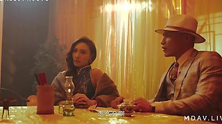Chinese girl with big tits bouncing in cowgirl and doggystyle