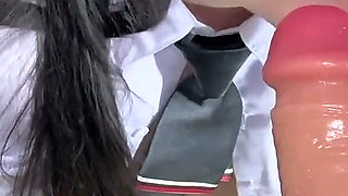 Thai Uniform Girl Big Cock Suck